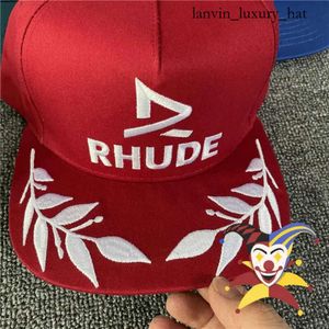 Mode rhudes hatt designer hatt broderi rhude baseball cap män kvinnor rhude sol hatt solskyddsmedel utomhus justerbar 4793