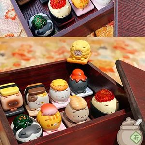 Blind Box Toys Have Cat Addiction Japan Octopus Sushi Bag Caja Ciega Kawaii Model Decor Surprise Doll Mystery Kid Gift 240126