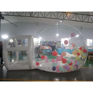Atividades gratuitas de navio a porta ao ar livre Big Clear Bubble House Christmas Globo de neve inflável para venda
