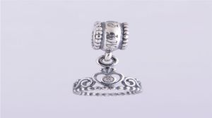 5 pcslot Princess tiara charms pendant authentic 925 sterling silver fits for diy style bracelet 791117CZ H91570406