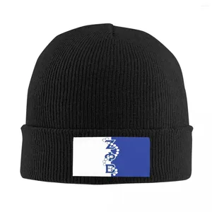 Berets zeeta phi beta logo czaszki czapki streetwear zima ciepłe mężczyźni kobiety dzianiny kapelusz dla dorosłych unisex zob sorority czapki czapki
