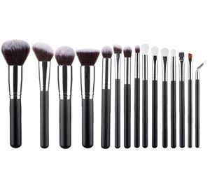 Professional 15st Black Makeup Brushes Set Powder Foundation Eyeshadow Blush Brush Soft Synthetic Hair Cosmetic Make Up Beauty To4320057