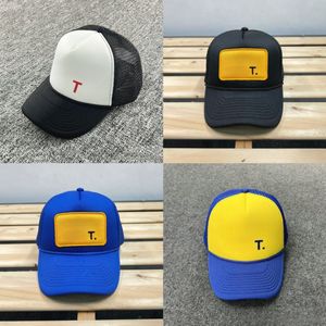 Yaz örgü güneş şapka erkek top kapakları kadın beyzbol şapkası mektup kamyoncu şapkalar gündelik snapback şapka spor snapbacks