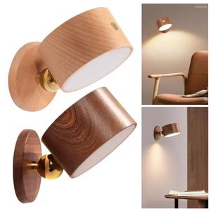 Lâmpadas de parede Lâmpada de leitura Rotatable Corredor Fácil instalação Multiuso Stepless Dimming LED Night Light Quarto Suprimentos