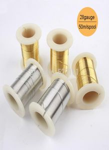 03mm 50m 55yd Argento Oro Filo di Rame Bobina di Filo per la Creazione di Gioielli 28 Gauge Morto Morbida Perline Filo di Avvolgimento Resistente All'appannamento7470851