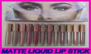 New Beauty Lips Makeup Liquid Lipstick 12pcsset Lipgloss Lip Gloss Matte Long Lasting Liquid Lip Stick4065861