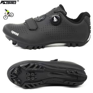 Cykel MTB -skor med klitor Men Route Cleat Road Dirt Bike Speed ​​Flat Sneaker Racing Women Cykel Mountain SPD Cykling 240202