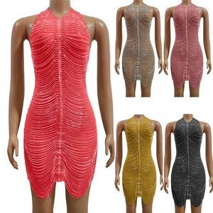 Bühnenkleidung 5 Farben Vollfransen Partykleid Frauen Abendkleider Geburtstag Feiern Outfit Gogo Kostüm Jazz Dance XS7362