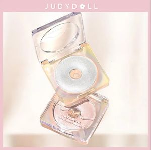 Judydoll Highlighter Powder Ring Light Monochrome Highlight 3D Diamond Shine Longlasting Waterproof Lätt att bära ansiktsmakeup 240202