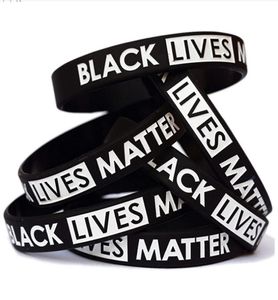 Черный браслет Lives Matter, силиконовый браслет для женщин и мужчин, резиновые браслеты унисекс, браслеты-браслеты, 200 шт., OOA81102564191