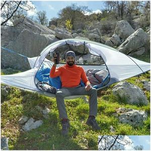 Tents And Shelters Skysurf Cam 2 Person Portable Waterproof Hanging Tree Triangle Suspension Hammock 220905 Drop Delivery Sports Out Dhxpm