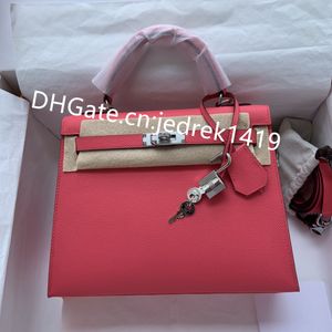 KL Damen-Luxushandtaschen, Designer-Umhängetasche, 10A, hochwertiges Togo- und Epsom-Leder, Party-Dinner-Tasche, vollständig handgefertigte Nähte, Reise-Einkaufstasche für Damen