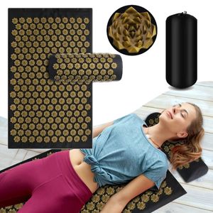 Acupressure Yoga Mat Kuznetsovs applikatorkudde sensi massagekroppsnålar med spikar kudde fotmassager fitness pilates 240127