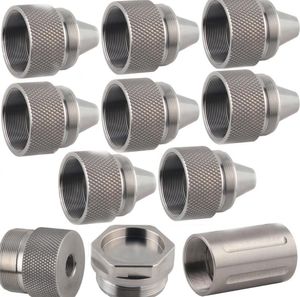 1.375X24 stainless steelEnd Cap Screw Cups Baffle Adpater 1/2X28 5/8X24 Thread Mount For Car Oil Soent Cleaning Tube Filter Kit