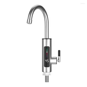 Mutfak muslukları su ısıtıcı musluk 360 döndürülebilir elektrik 304 paslanmaz çelik ısıtma tüpü
