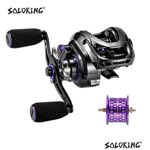 BAITCASTING REELS KING GKA200 Pro Reel Fishing Reels7181 Gear 9KG Drag Power 61 BB Clicker Sound Baitcaster Betriel 240119 Drop Delive Otwrb