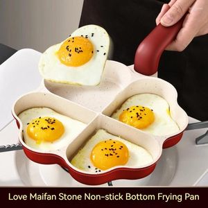 Pans Fried Egg Pan Stone Poached Ware Small Non-stick Love Breakfast Burger Cake