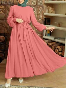 民族衣類ファッションイスラム教徒ヒジャーブドレス特大のザンゼアエレガントなソイルドロングドレス女性のためのアバヤ