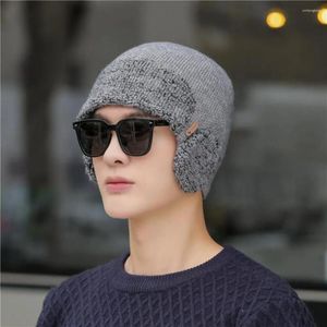 Berets Winter Men Men lebed Wool Cap Outdoor Sport Cycling Carcling Coldproof Warm Staries Multi-Styles Date Date