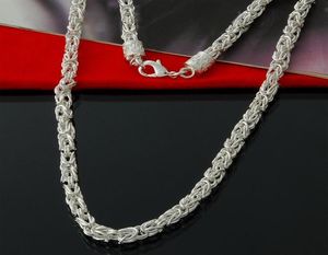 Special Offer 925 Sterling silver Byzantine Chain necklace classic jewelry 5mm man jewelry chains necklace gift b104344463