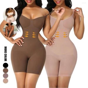 Kadın şekillendiricileri sıkı oturan elastik tek parçalı shapewear karın zayıflama bel korse seksi iç çamaşırı tulum