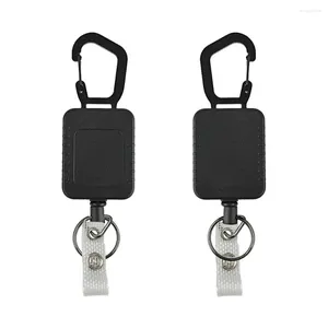 Keychains Square Infällbart Badge Reel Clip Nurses Studenter Läkare Namn Holder Landyard Keychain Office Accessories