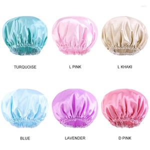 Berets Satin Wasserdicht Dusche Staubdicht und rauchdicht Arbeit Thermal Heat CAP Beauty Hut JDY-453F