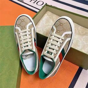 G-print sapatos de vestido 1977 lona do vintage sapatos casuais bordados tênis de corrida plana respirável sapatos de boca rasa sapatos de placa