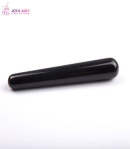 HIMABM Natural Obsidian Massage Stick Beauty Massage Wand for Face Massage Yoni Wand Health Beauty Dispel The Crow039s Feet230W5416438