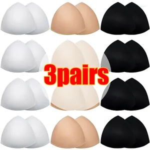 Yoga Outfit Bra Pad Ventilation Triangle Cups Chest Push Up Insert Foam Pads For Swimsuit Padding Accessories Removeable Enhancer