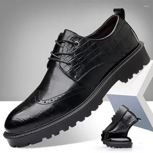 Sapatos de vestido de couro masculino negócios casual respirável trabalho formal sapatos masculino couro zapatos hombre chaussure homme