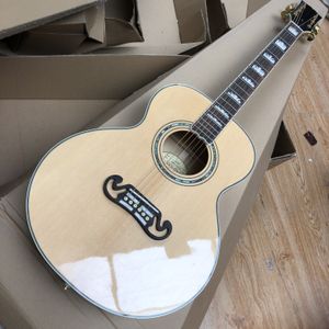 Klasyczna gitara akustyczna OM zaokrąglone zakręty 41 cala 6 STRINGS Wszystkie SOILD Maple Wood Drewno z podstrunnicy podstrunnicy wsparcia Freeshippings