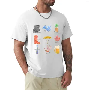 Men's Polos HIMYM Symbols T-shirt Customizeds For A Boy Cute Tops Mens T Shirts