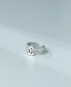 Fashion Ring women039s doubles C Thai silver fashion korea dongdamen net red personalized opening accessories3950283