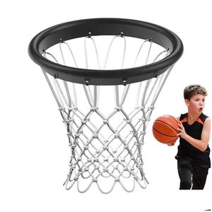 Balls Basketball Hoop Net Outdoor Portable TPU do zamiennego sprzętu sportowego Stadiums Schools Parki 231220 Dostarczanie Dhzpl