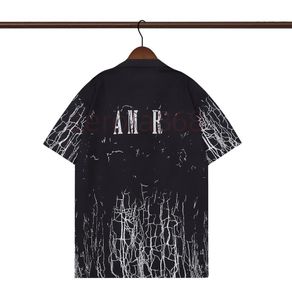 Summer Men T koszule kobiety Amaris Designer drukowane topy tee mody Man T-shirt Jakość bawełny swobodny krótki rękaw luksusowy hip hop streetwear tshirts amiris biały jv18