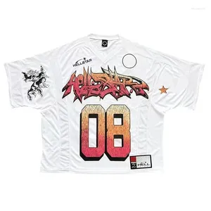 Camisetas masculinas Hellstar Designer T-shirt Y2K Party Punk Estilo Impresso Tops Padrão Casual Sports Camisetas