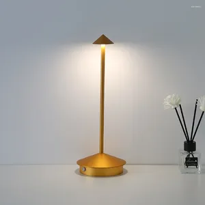 Tischlampen Lampe für Schlafzimmer Pfeil Design LED wiederaufladbare Aluminium Schreibtisch Restaurant Atmosphäre Nachtlicht