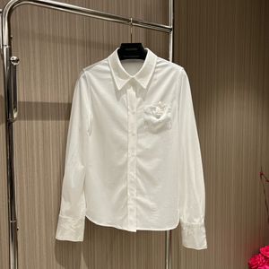 Women's Blouses & Shirts White cotton New Chinese style Chinese style shirt with white jacquard fabric