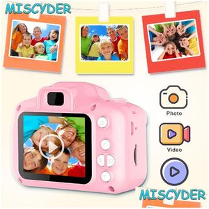 Digitalkameror Mini Cartoon Kids Po 2 Inch HD SN Childres Video Recorder Camcorder Toys for Child Birthday Present 221101 Drop Delivery DHSBL