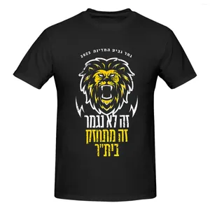 Herr t-skjortor israel fcbj jerusalem atletisk bomull klassisk kort ärm crewneck t-shirt tee skjorta för tonåring flicka pojke