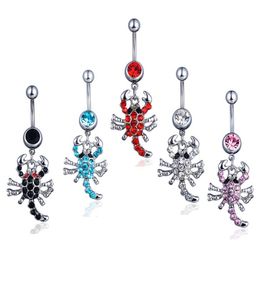 D0074 Scorpion Belly Navel Button Ring Mix Colors0123458043950