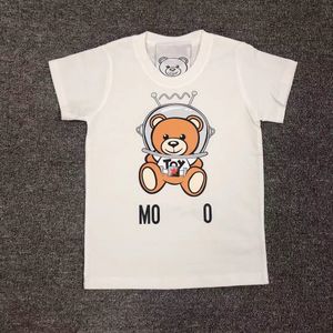 barn grafiska tee babykläder barn t shirt kort hylsa med björnar 100% bomull 100-160 s-4xl sommar nytt toppmärke