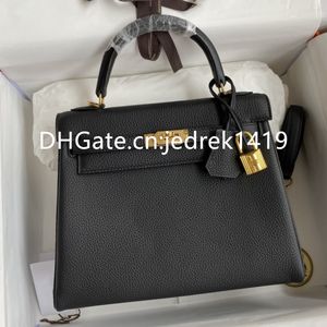 KL Designer Torba Kobiety Luksusowe torebki 10A Najwyższej jakości togo i epsom skórzana impreza crossbody torba w pełni ręcznie wykonana szwy podróżniowe lady zakupowe torba