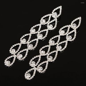 Dangle Earrings Wedding Bridal Clear Crile Crystal Rhinestone Chandelier JE53