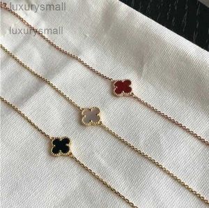 Van Clover bracelet designer bracelets 3Colors Fashion Design Double Side 4Clover Charm Bracelets 18K Gold Stainless Steel Luxury Bracelet Mini Jewelry