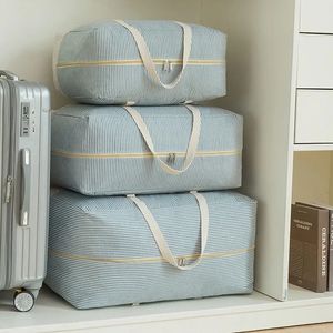 Large Capacity Clothes Storage Bag Foldable Cabinet Wardrobe Organizer Quilt Pillow Blanket Organizer Dustproof Bedding Box 240125