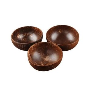 Bowls Natural Coconut Bowl Decoration Fruit Salad Noodle Rice Wooden Handicraft Creative Shell Sn5077566 Drop Delivery Home Garden K Dh7Pj