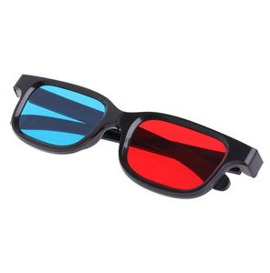 Black Frame Red Blue Cyan Anaglyph 3D Glasses Universal 02mm för filmspel DVD6228419