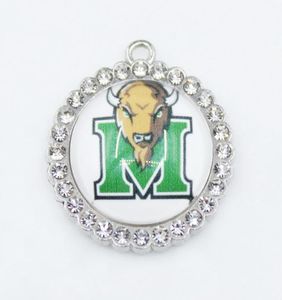 Us College Team Thundering Herd Dangle Charms Sports DIY Pulseira Colar Pingente Jóias Pendurado Charms4391856